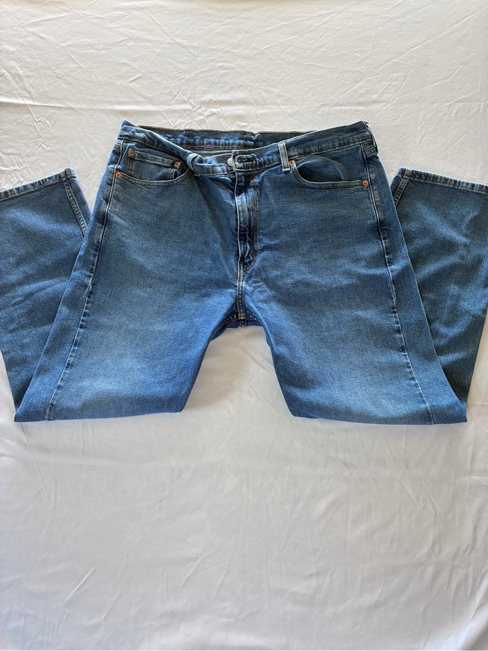 Levi's 505 Medium Blue Straight-Leg Men's Jeans